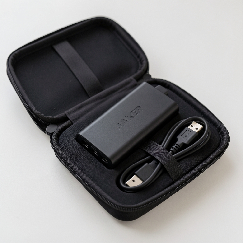 Anker 548 Power Bank 60W güç bankası siyah renk çanta aksesuarı