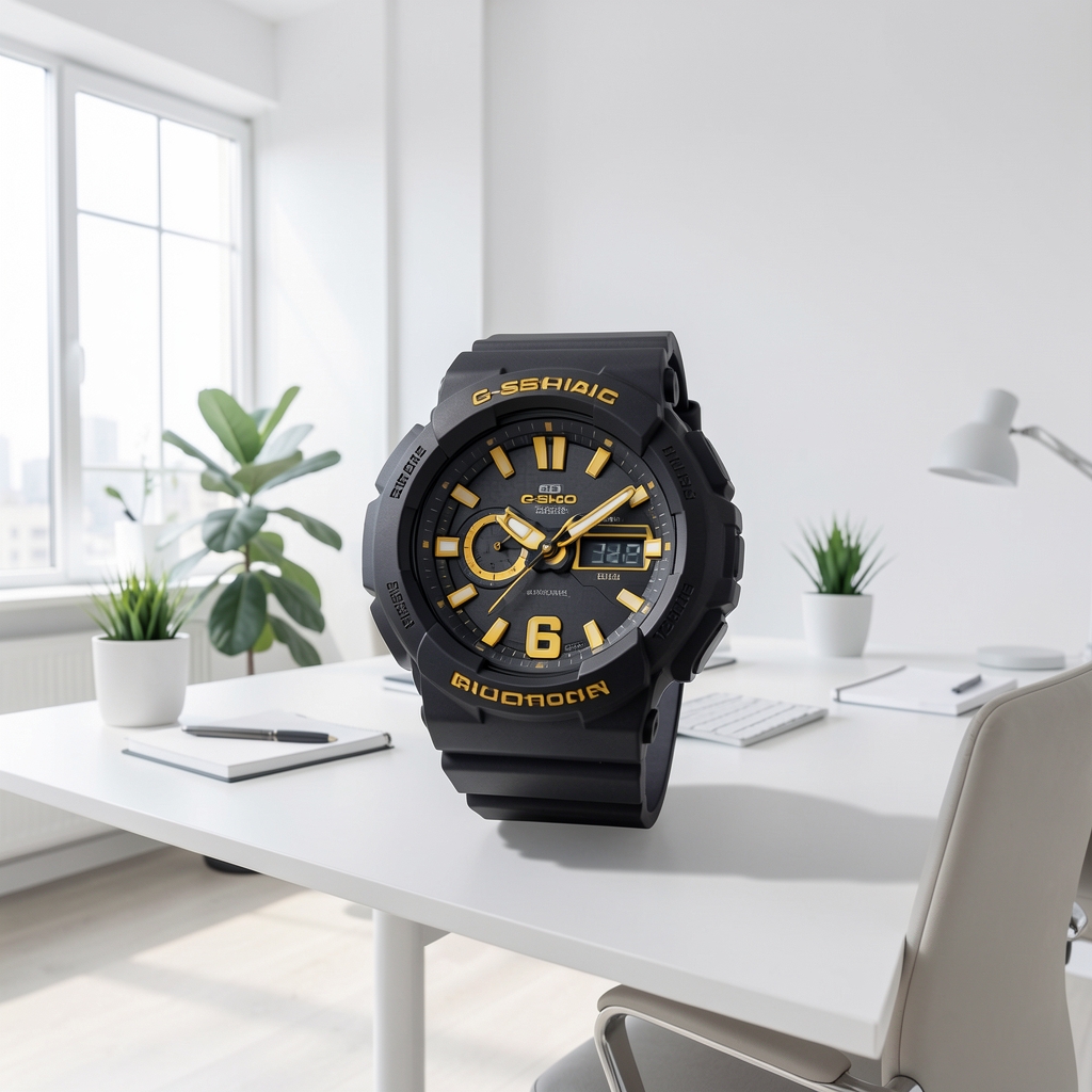 Casio G-Shock GBD-H2000 siyah sarı outdoor spor saat sağlam kasa