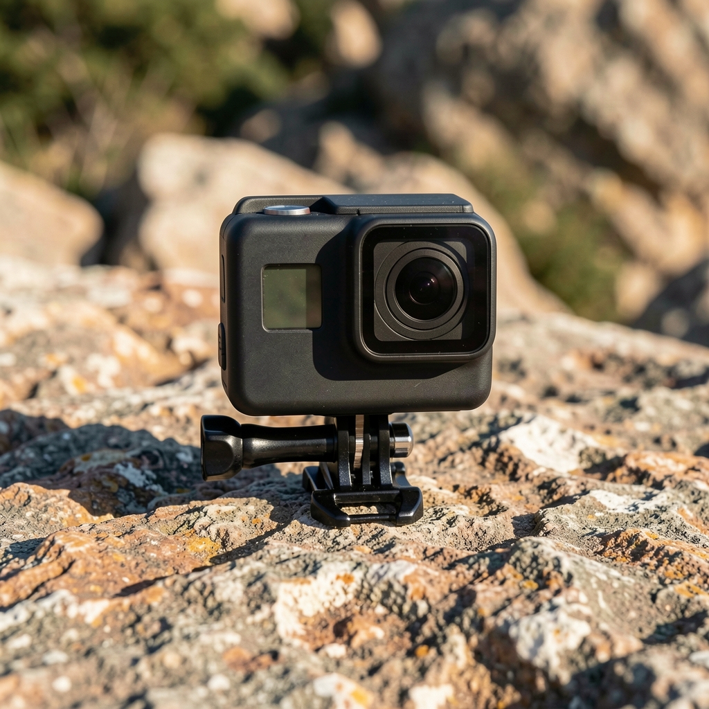 GoPro HERO 13 Black aksiyon kamera kaya yüzeyinde montaj aparatıyla