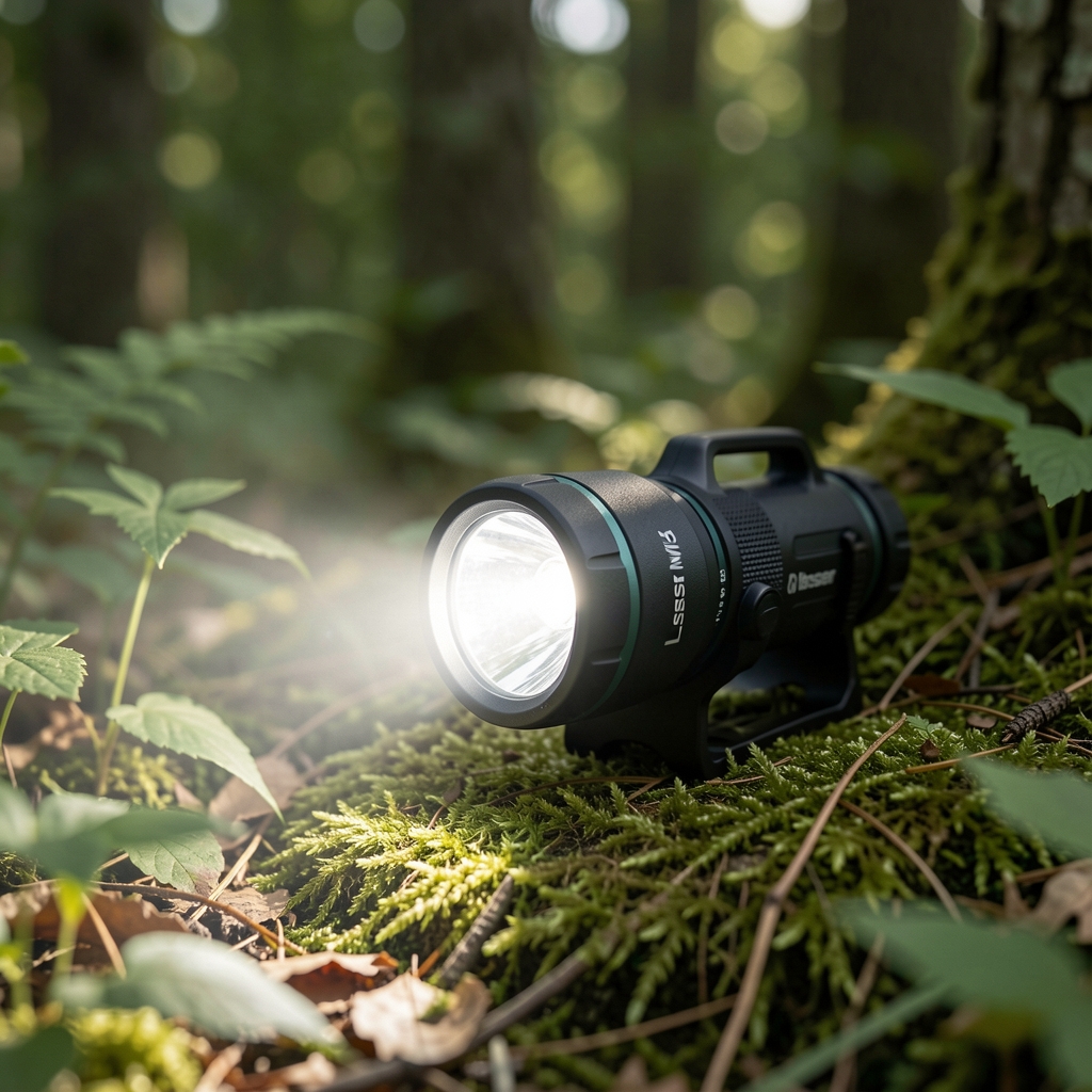 LED Lenser MT14 kamp el feneri odak ayarlı ışın ve doğa zemin